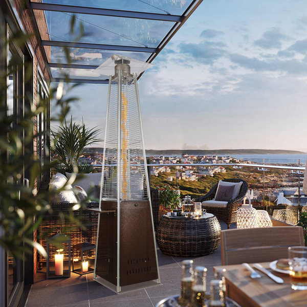 Gasdepot Flame Pyramid Patio Heater Replacement Glass Tube 125cm x 10cm